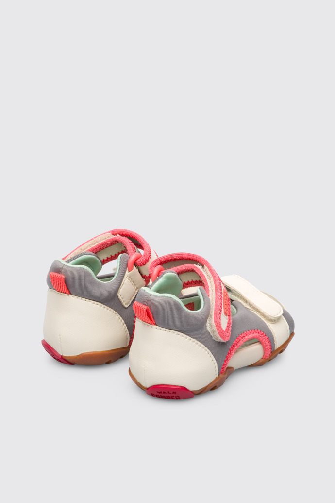 Back view of Ous Multicolor Sandals for Kids