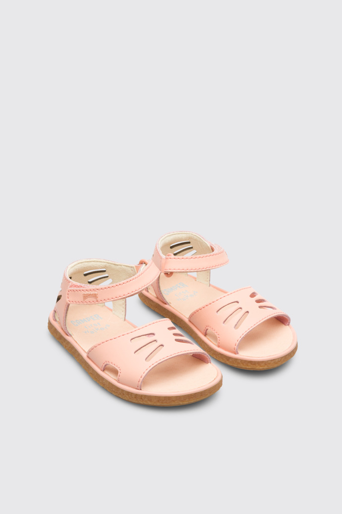 Front view of Miko Pink sandal for girls