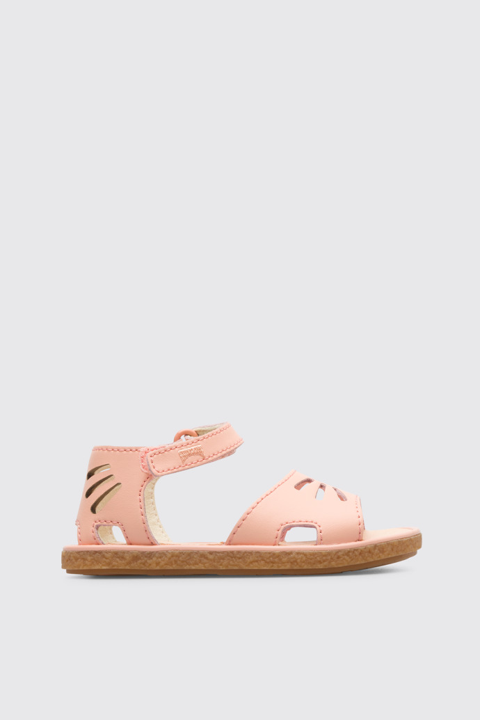 Side view of Miko Pink sandal for girls