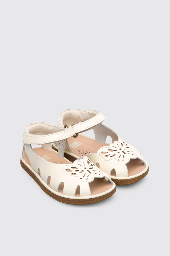 Front view of Twins Beige Sandals for Kids