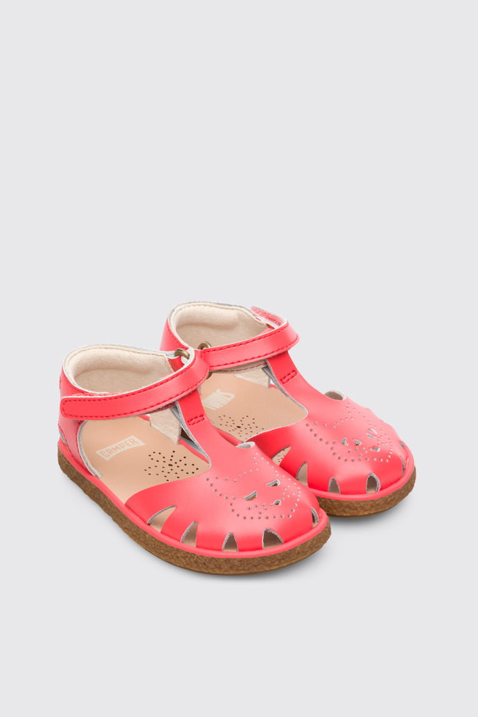 Front view of Twins Pink Sandals for Kids