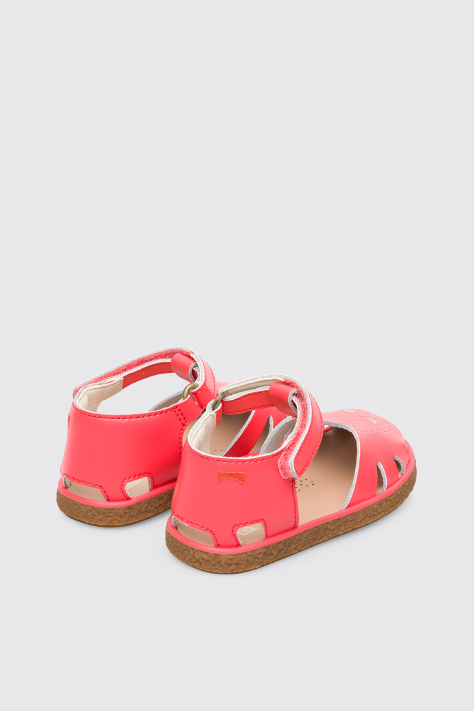 Back view of Twins Pink Sandals for Kids