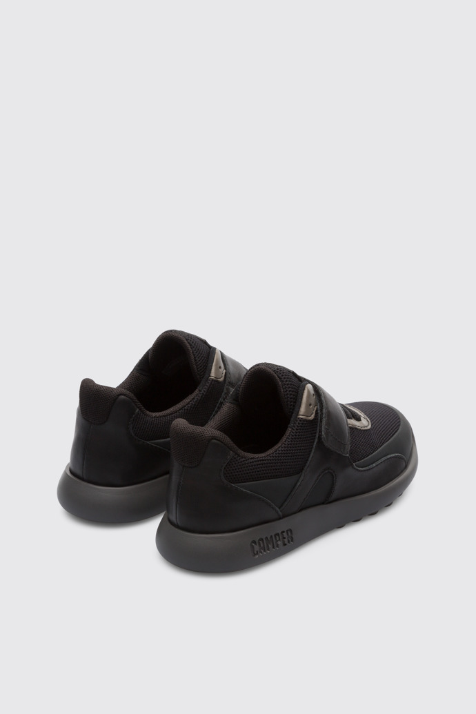 Back view of Driftie Black Sneakers for Kids