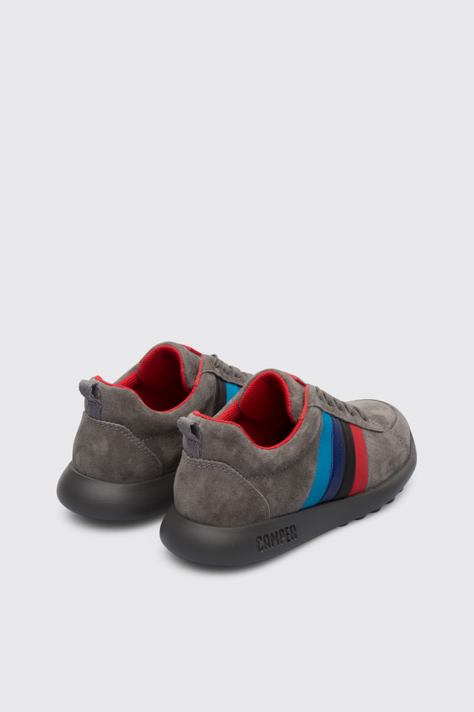 Back view of Twins Grey Sneakers for Kids