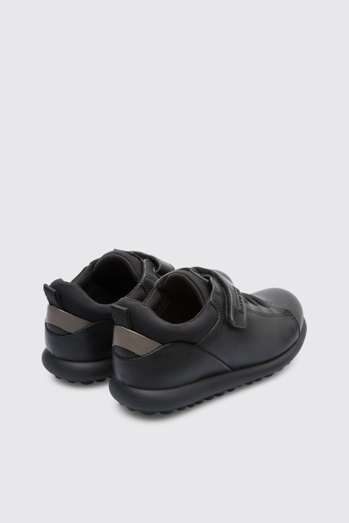 Back view of Pelotas Black Sneakers for Kids
