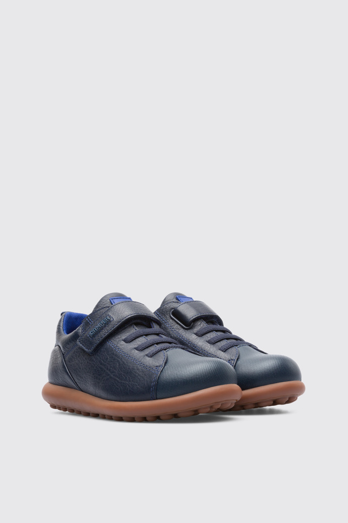 Front view of Pelotas Blue Sneakers for Kids