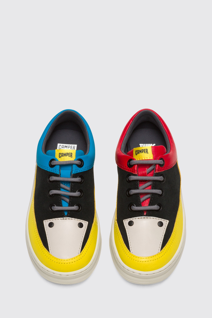 Overhead view of Twins Multicolor Sneakers for Kids