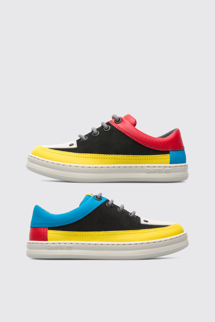 Side view of Twins Multicolor Sneakers for Kids