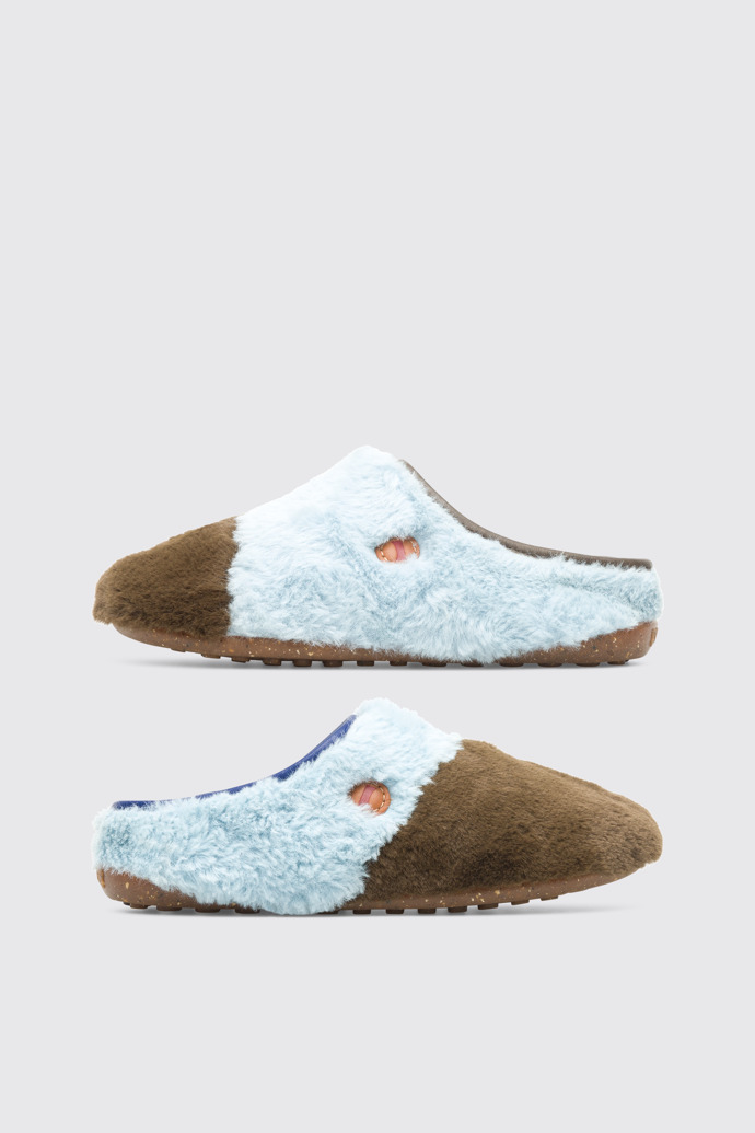 Side view of Twins Multicolor Slippers for Kids