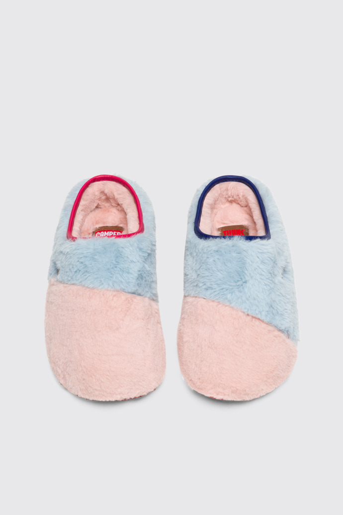 Overhead view of Twins Multicolor Slippers for Kids