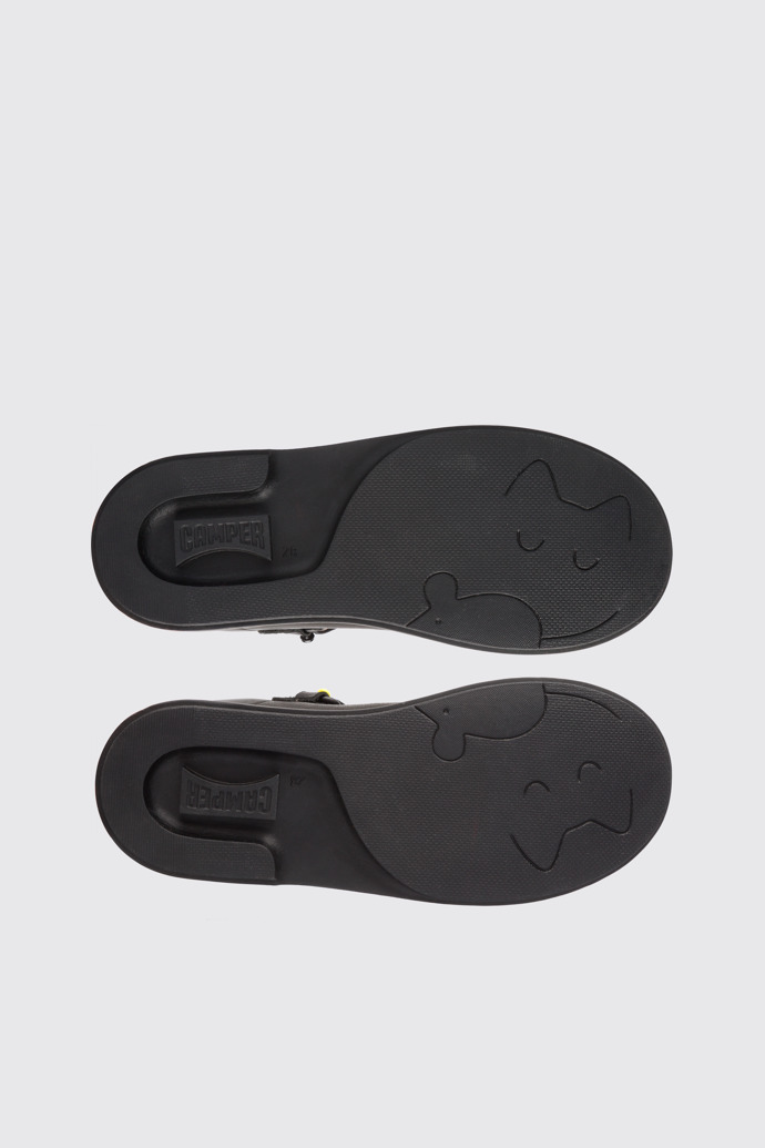 The sole of Twins Black Ballerinas for Kids