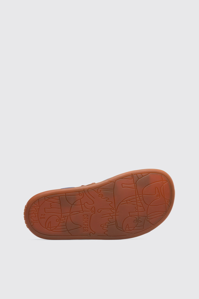 The sole of Bicho Brown sandal for kids