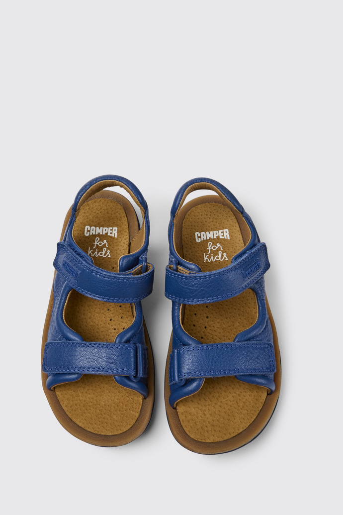 Bicho Sandalias azules de piel para niños