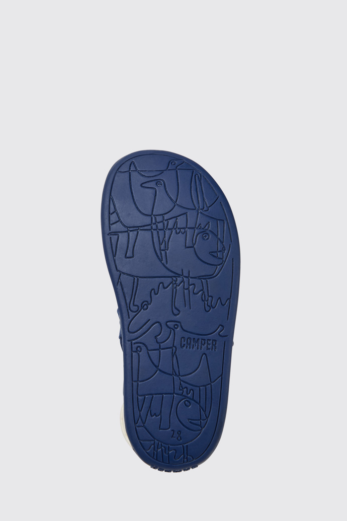 Bicho Sandalias azules de piel para niños