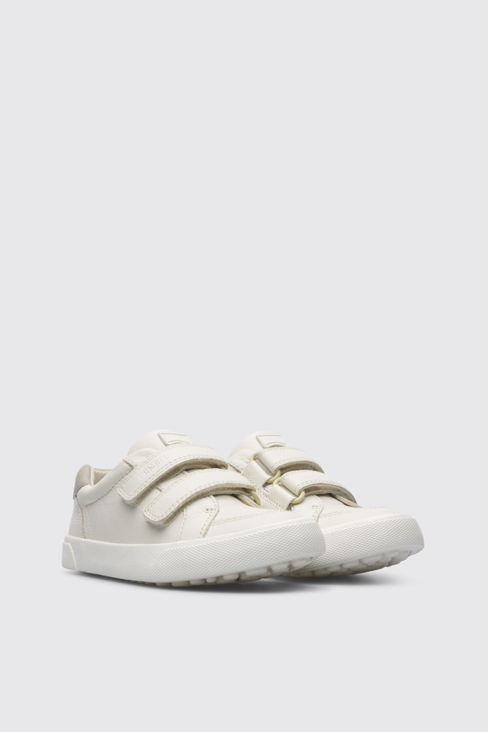 Front view of Pursuit White sneaker for kids