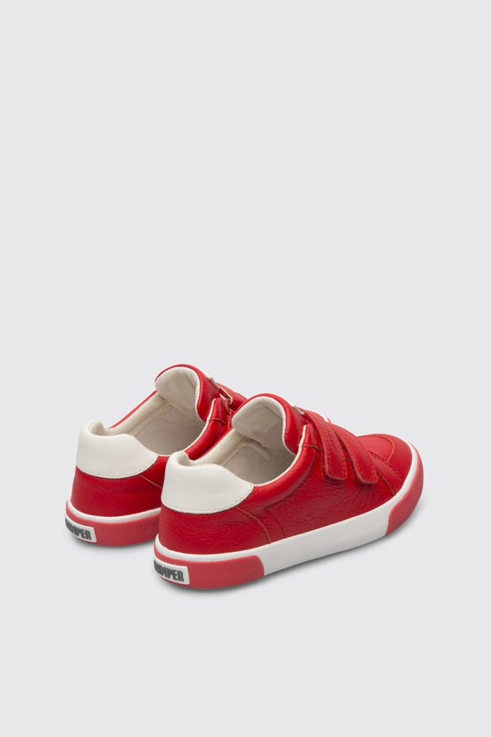 Back view of Pursuit Red sneaker for kids