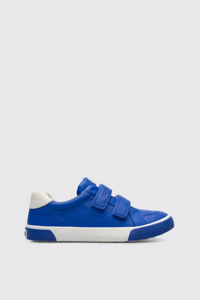 Side view of Pursuit Blue sneaker for kids
