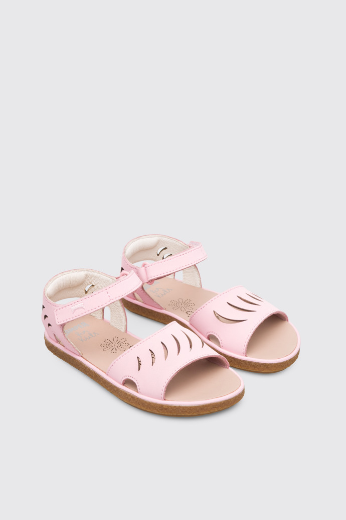 Front view of Miko Pastel pink girl’s sandal