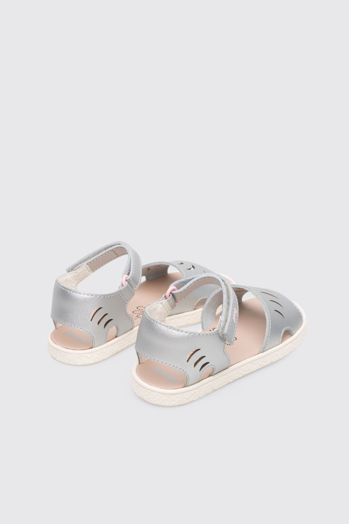 Back view of Miko Silver girl’s sandal