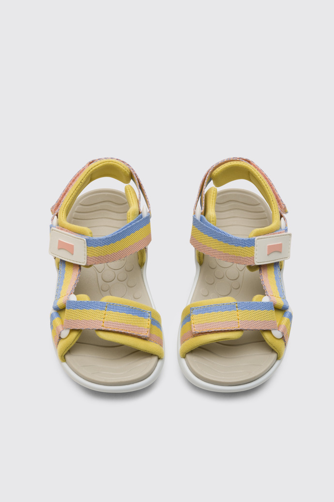 Overhead view of Wous Multicoloured sandal for kids