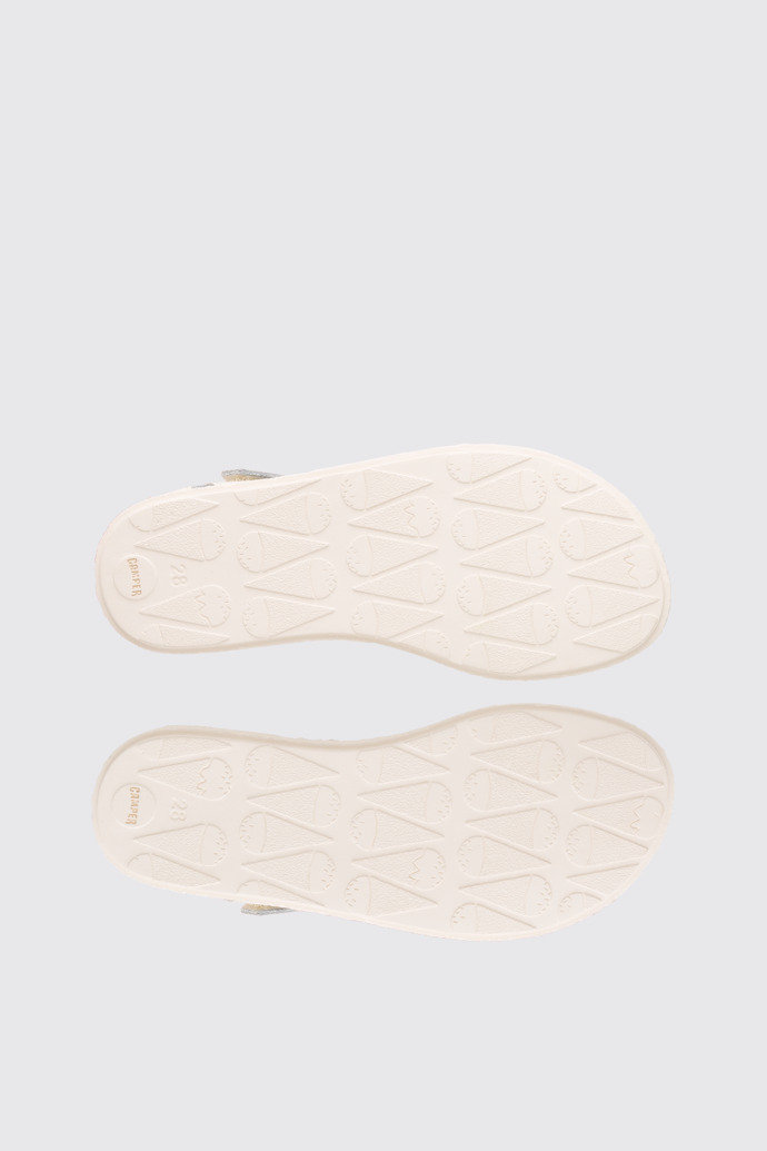 The sole of Twins Girl’s cream sandal