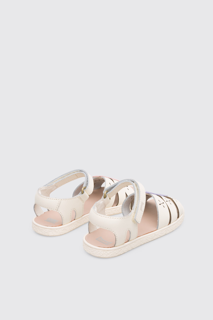 Back view of Twins Girl’s cream sandal