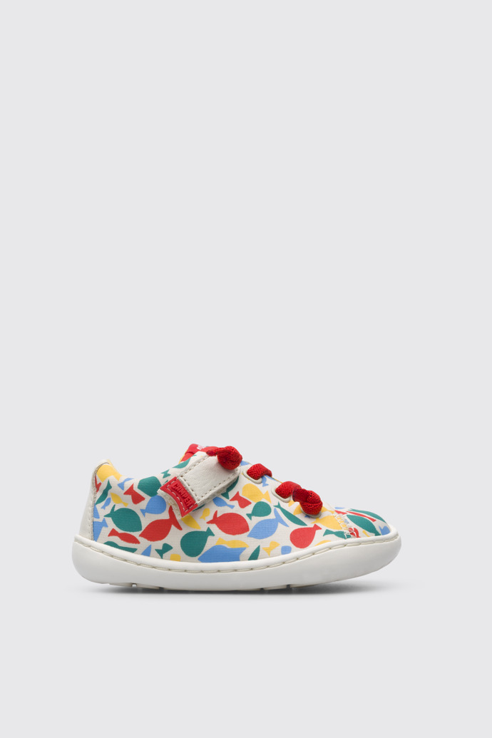 Side view of Peu Multicoloured shoe for kids