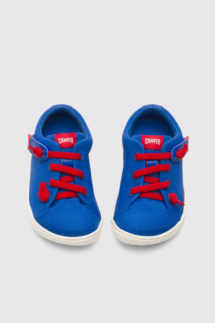 Overhead view of Peu Blue shoe for kids