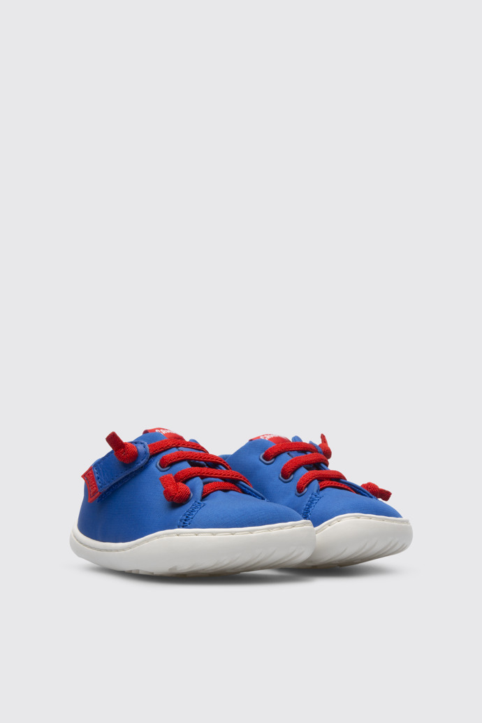 Front view of Peu Blue shoe for kids