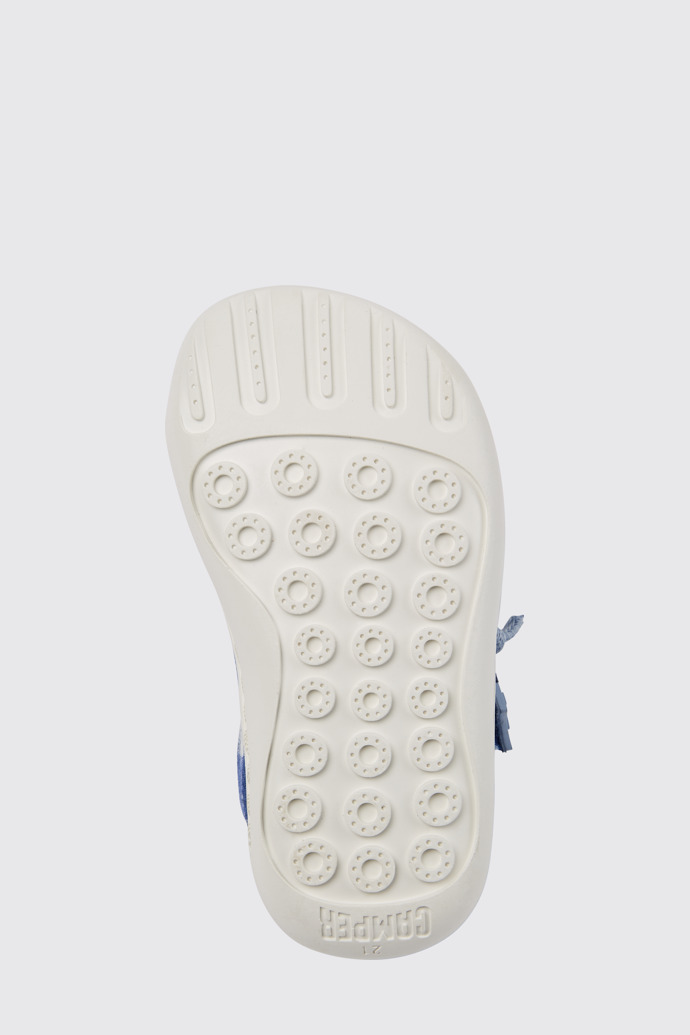 The sole of Peu Blue and white shoes for kids