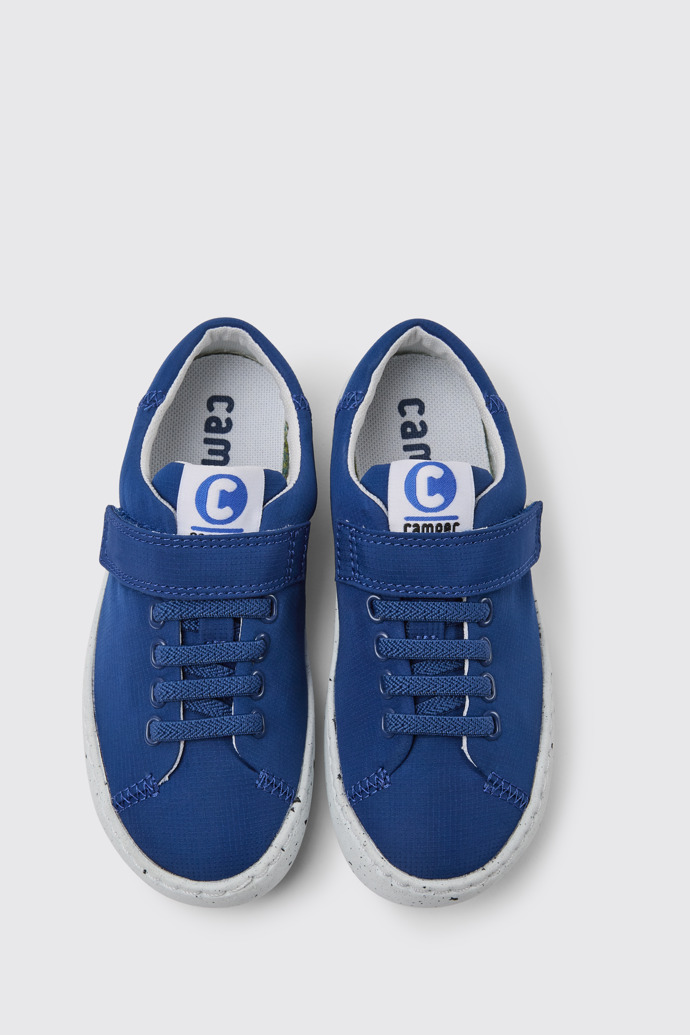 Overhead view of Peu Touring Blue sneakers for kids