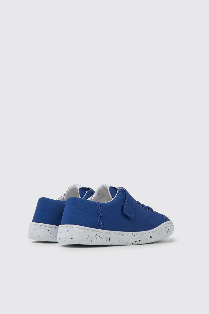 Back view of Peu Touring Blue sneakers for kids
