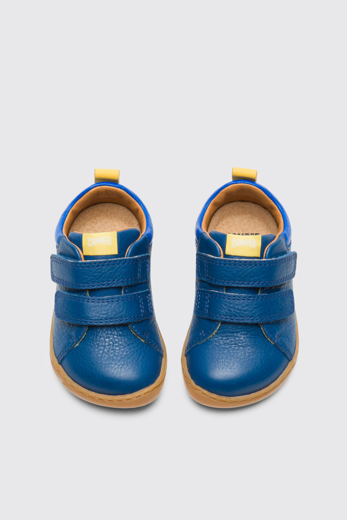 Overhead view of Peu Blue sneaker for kids