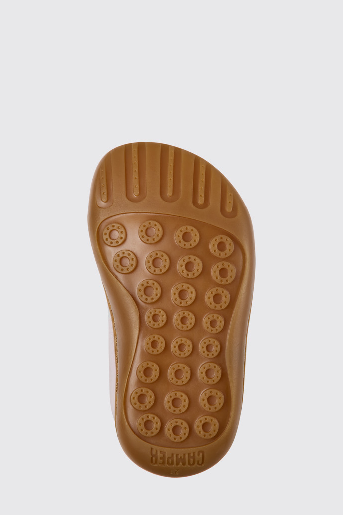 The sole of Peu Pink and white leather shoes for girls