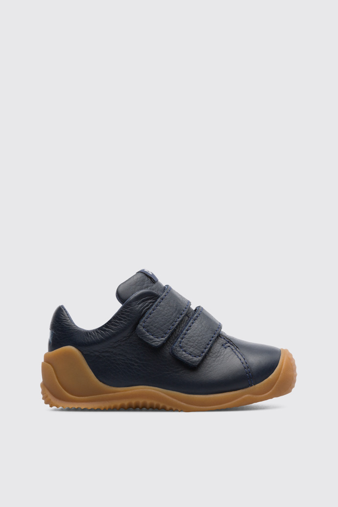 Side view of Dadda Navy sneaker for boys