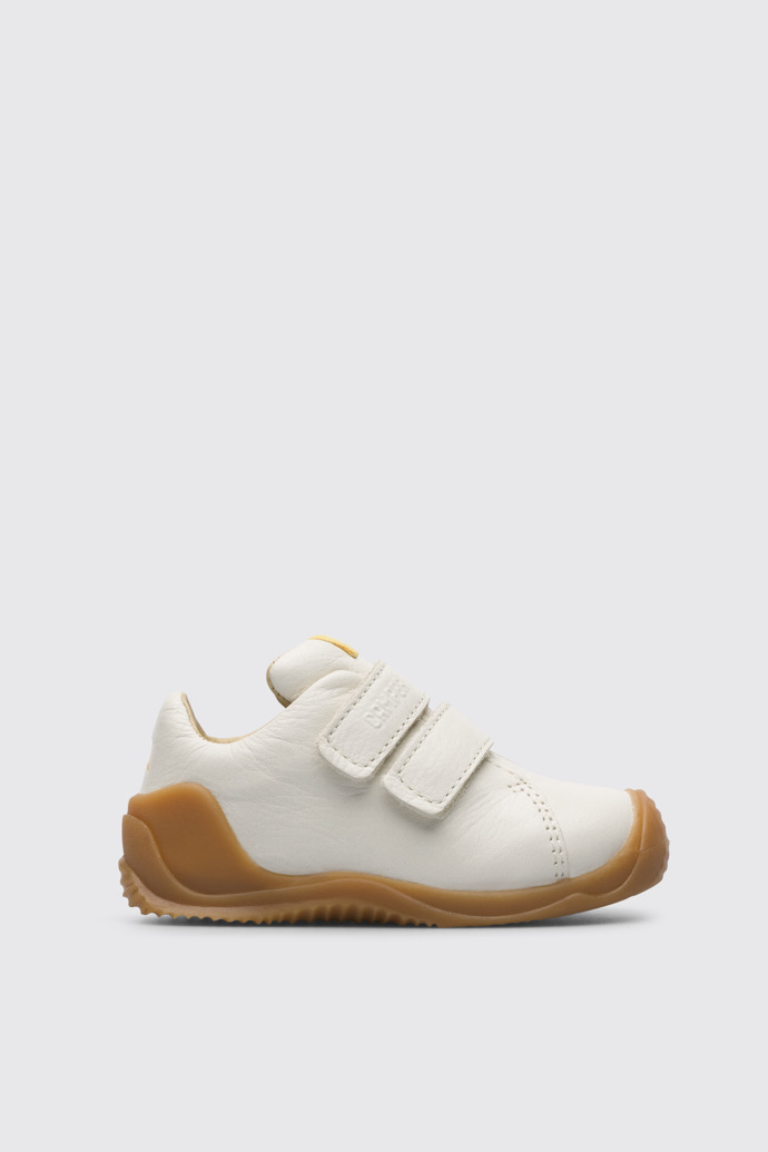 Side view of Dadda White sneaker for kids