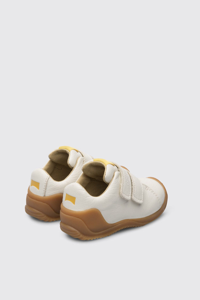 Back view of Dadda White sneaker for kids