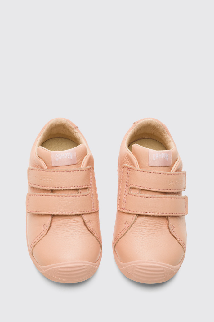 Overhead view of Dadda Pink sneaker for kids