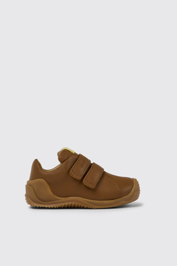 Dadda Sneakers cafés de piel para niños