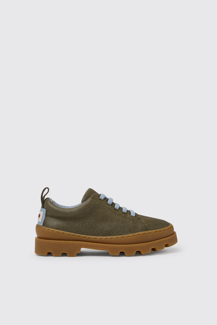 Brutus Zapatos verdes de algodón orgánico para niños