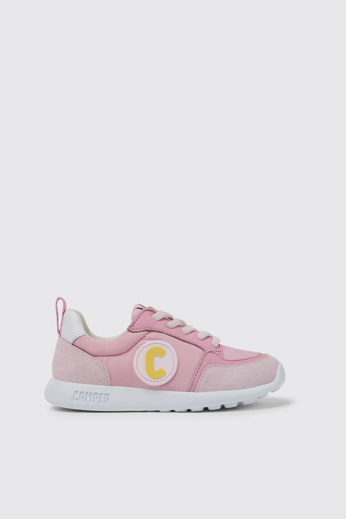 Driftie Sneakers en blanco y rosa para niña