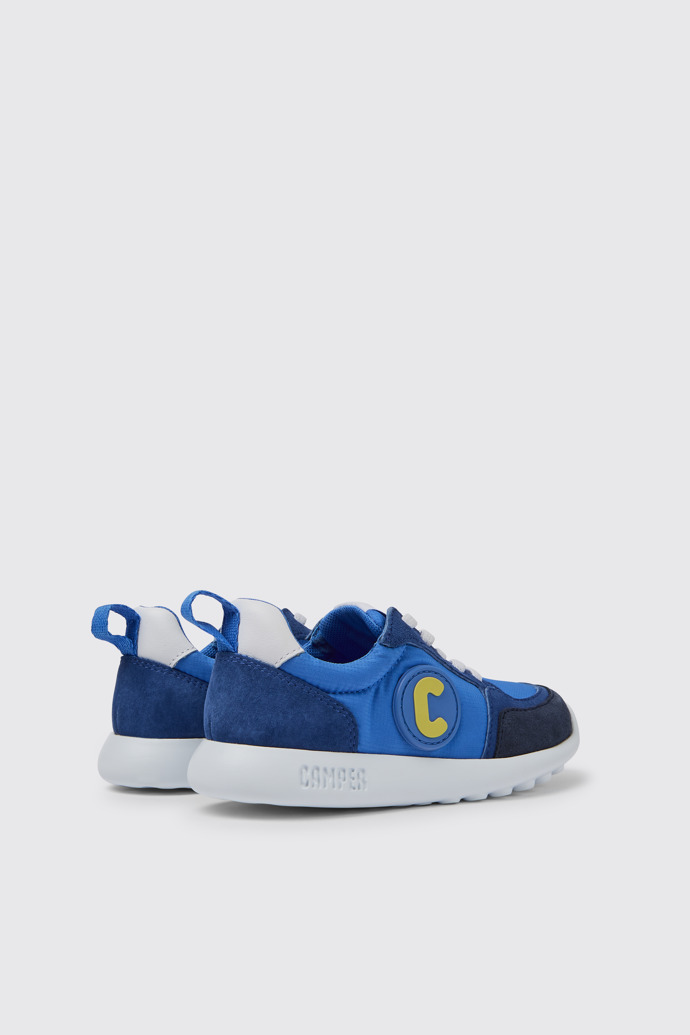 Back view of Driftie Blue sneakers for kids