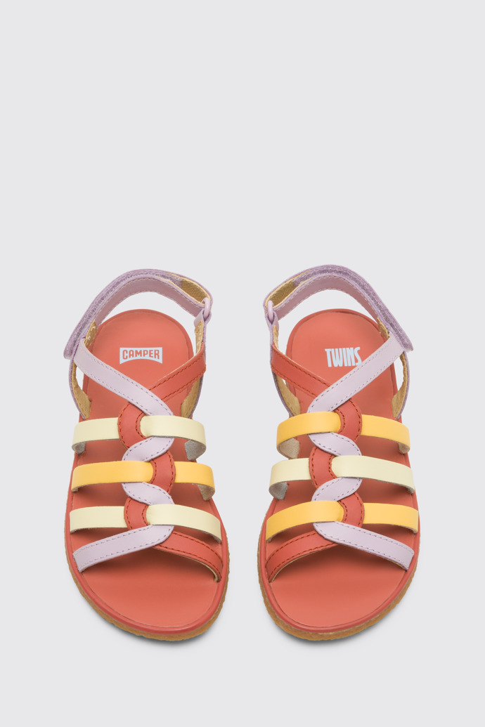 Overhead view of Twins Multicoloured TWINS sandal for girls