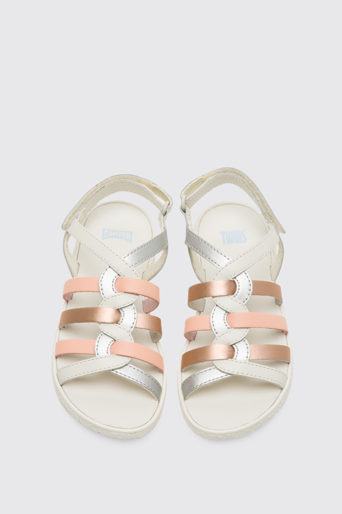 Overhead view of Twins Multicoloured TWINS sandal for girls