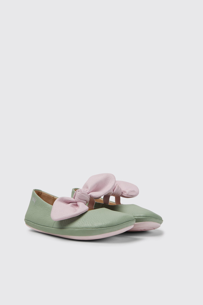Right Ballerina verde e rosa per bambine