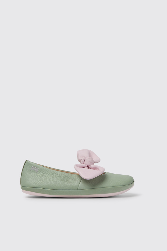 Right Ballerina verde e rosa per bambine
