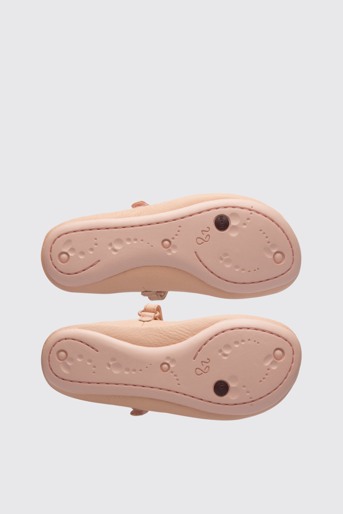 The sole of Twins Pink TWINS ballerina shoe for girls