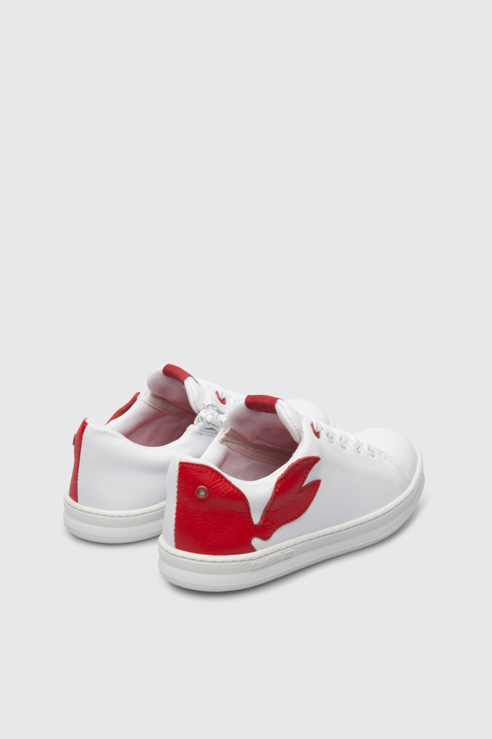 Back view of Twins White sneaker for kids