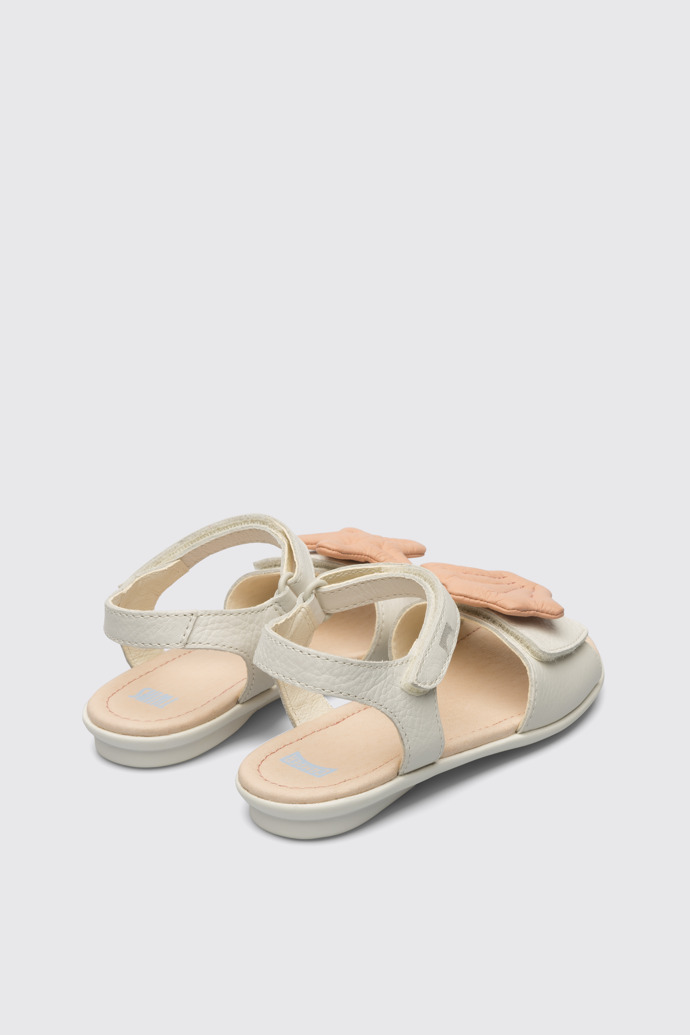 Back view of Twins White TWINS sandal for girls