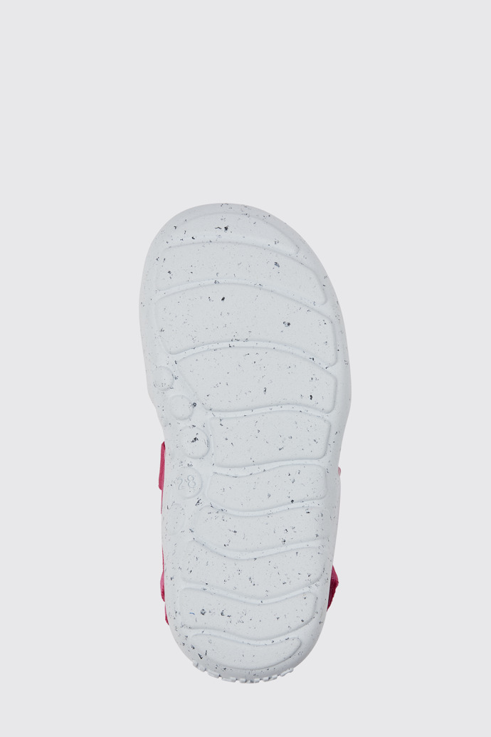 The sole of Wous Pink sandals for kids